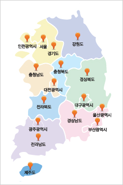 의전본부현황 지도 이미지